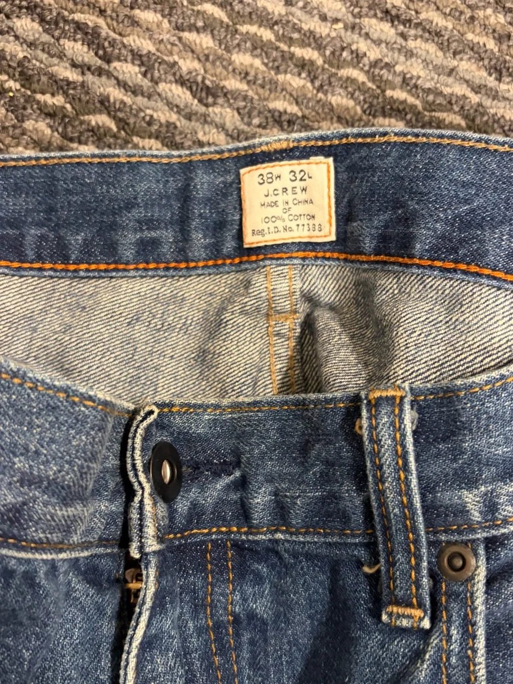 J.CREW Vintage Bootcut Jeans Mens 38x32 Medium Wash